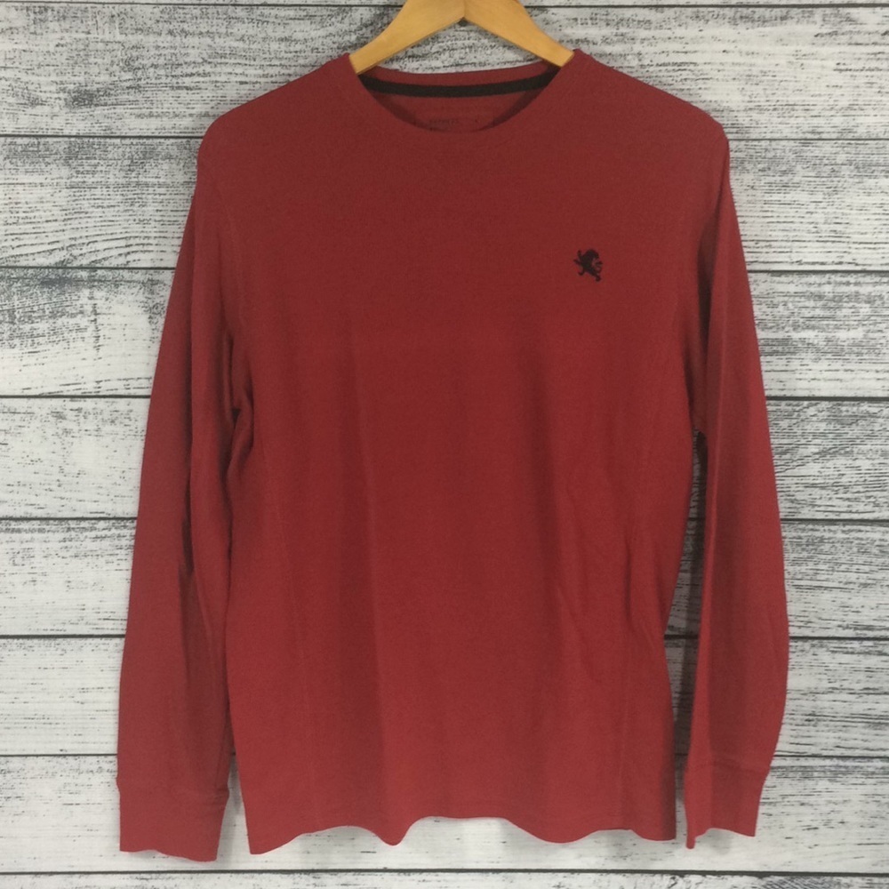 Express Waffle Large Red Long Sleeve Shirt